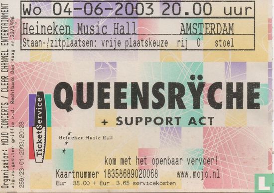 Queensrÿche + support act - Image 1