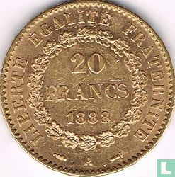 France 20 francs 1888 - Image 1
