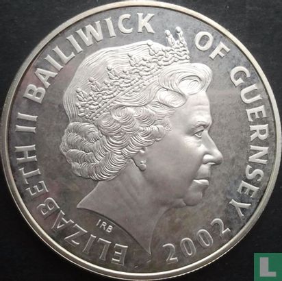 Guernsey 5 Pound 2002 (PP - Silber) "5th anniversary Death of Princess Diana" - Bild 1