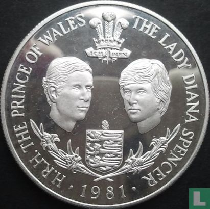 Guernesey 25 pence 1981 (BE) "Wedding of Prince Charles and Lady Diana Spencer" - Image 1