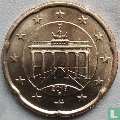 Allemagne 20 cent 2018 (G) - Image 1