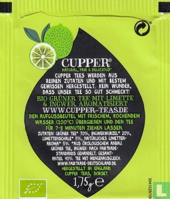 Grüner Tee Limette & Ingwer - Afbeelding 2