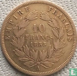 Frankrijk 10 francs 1855 (A - 17.2 mm) - Afbeelding 1