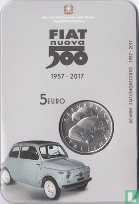 Italy 5 euro 2017 (folder) "60 years Fiat 500" - Image 2
