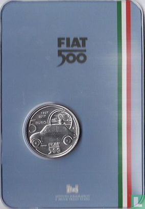 Italië 5 euro 2017 (folder) "60 years Fiat 500" - Afbeelding 3