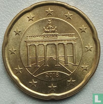 Allemagne 20 cent 2018 (J) - Image 1