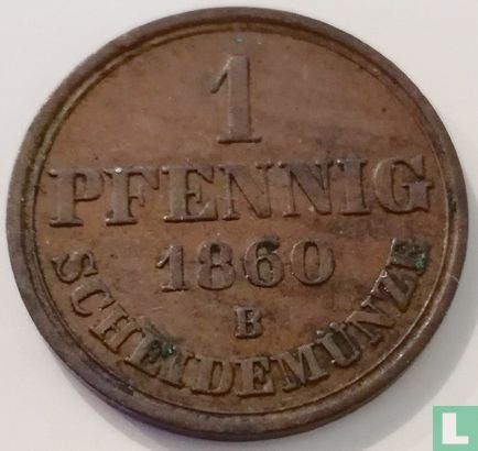 Hannover 1 pfennig 1860 - Afbeelding 1