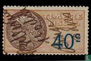France timbre fiscal - Daussy 1925 (0,40F)