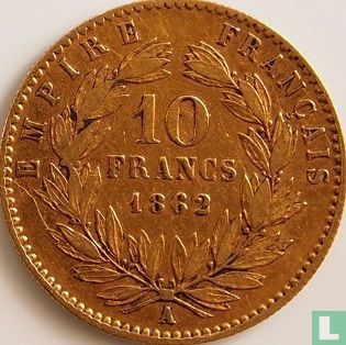 Frankrijk 10 francs 1862 (A) - Afbeelding 1
