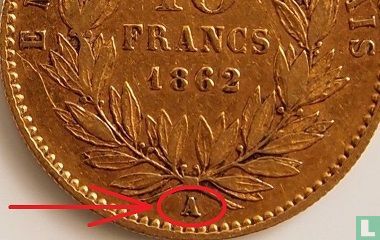 Frankrijk 10 francs 1862 (A) - Afbeelding 3