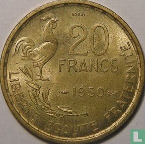 Frankreich 20 Franc 1950 (Probe) - Bild 1