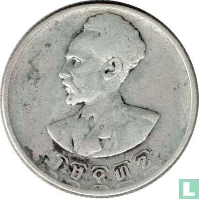 Ethiopia 50 cents 1944 (EE1936 - silver 800‰) - Image 1