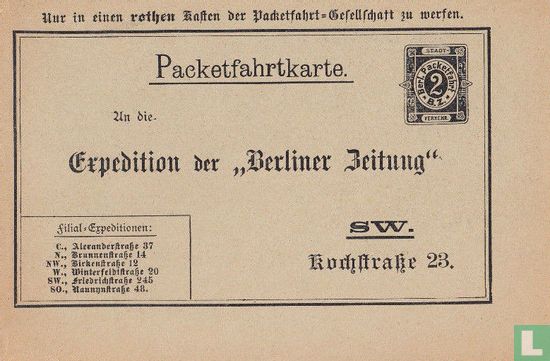 Package card "Berliner Zeitung" - Image 1