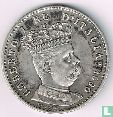 Érythrée 1 lira 1890 - Image 1