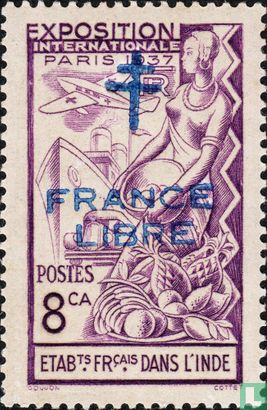 France Libre with Lorraine cross