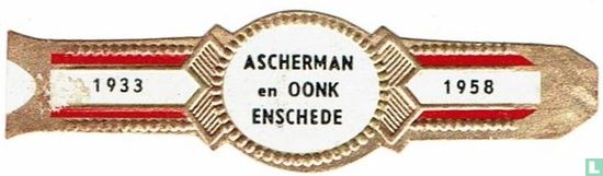 Ascherman en Oonk Enschede - 1933 - 1958 - Image 1