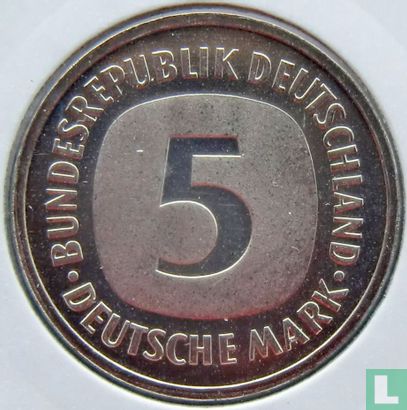 Germany 5 mark 1988 (G) - Image 2