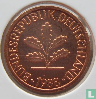 Deutschland 1 Pfennig 1988 (G) - Bild 1