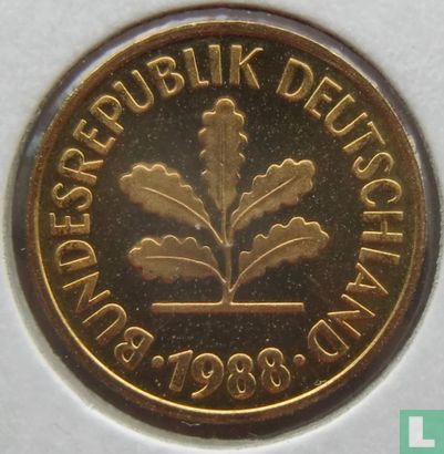 Germany 5 pfennig 1988 (D) - Image 1