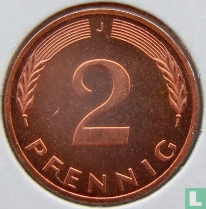 Duitsland 2 pfennig 1988 (J) - Image 2