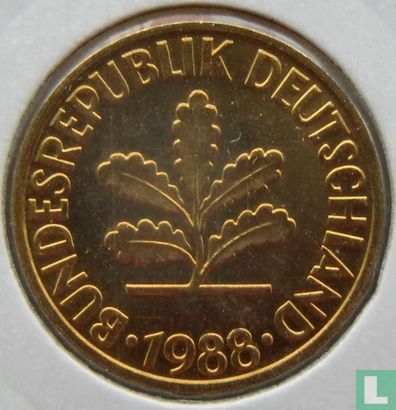 Allemagne 10 pfennig 1988 (G) - Image 1