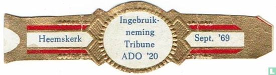 Ingebruikneming Tribune ADO '20 - Heemskerk - Sept. '69 - Afbeelding 1