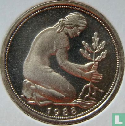Deutschland 50 Pfennig 1988 (J) - Bild 1