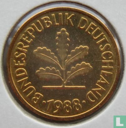 Allemagne 5 pfennig 1988 (G) - Image 1