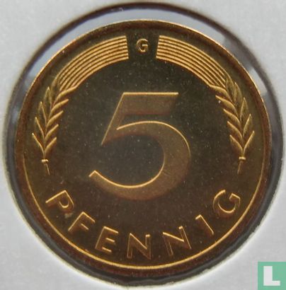 Allemagne 5 pfennig 1988 (G) - Image 2