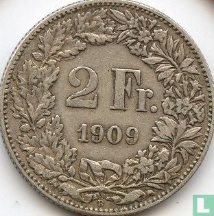 Switzerland 2 francs 1909 - Image 1