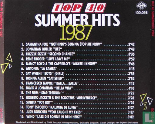 Top 40 Summer Hits 1987  - Image 2