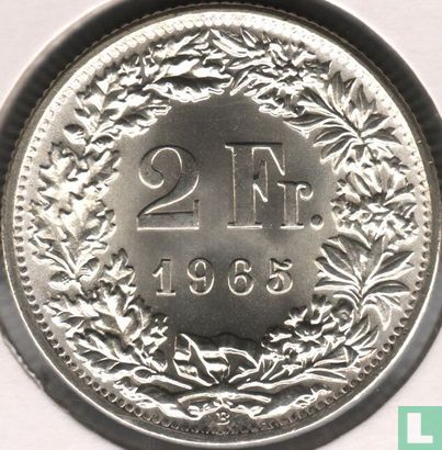 Switzerland 2 francs 1965 - Image 1