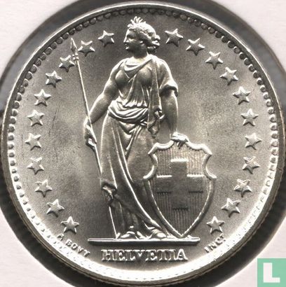 Schweiz 2 Franc 1965 - Bild 2