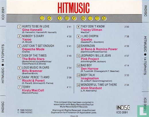 Hitmusic 14 Top Hits - Afbeelding 2