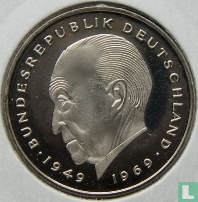 Allemagne 2 mark 1987 (D - Konrad Adenauer) - Image 2