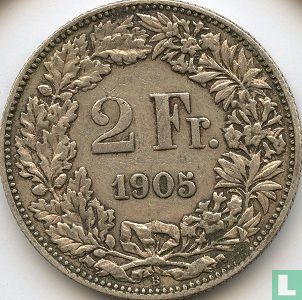 Zwitserland 2 francs 1905 - Afbeelding 1
