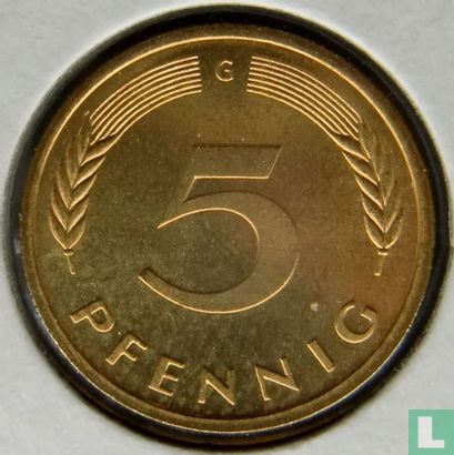 Germany 5 pfennig 1977 (G) - Image 2