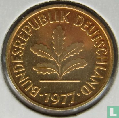 Duitsland 5 pfennig 1977 (D) - Afbeelding 1