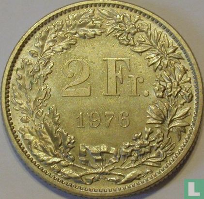 Zwitserland 2 francs 1976 - Afbeelding 1