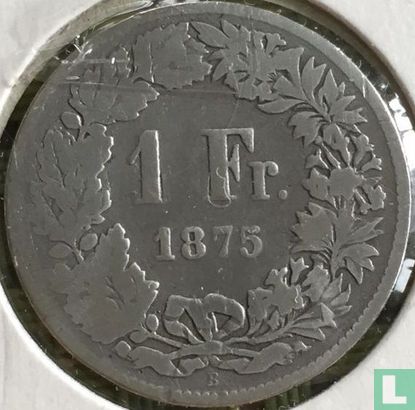 Switzerland 1 franc 1875 - Image 1