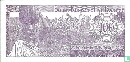 Rwanda 100 Francs 1965 - Image 2