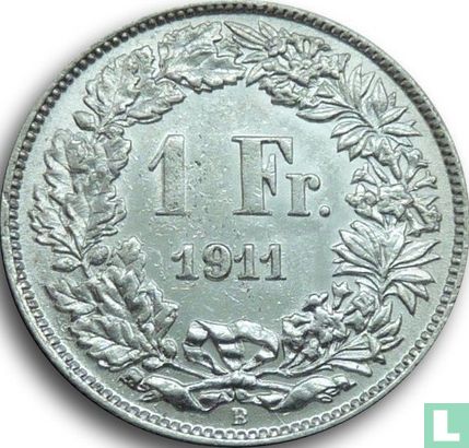 Zwitserland 1 franc 1911 - Afbeelding 1
