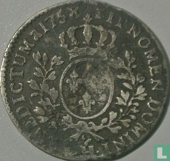 Frankrijk ½ écu 1758 (H) - Afbeelding 1