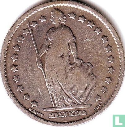 Switzerland 1 franc 1900 - Image 2