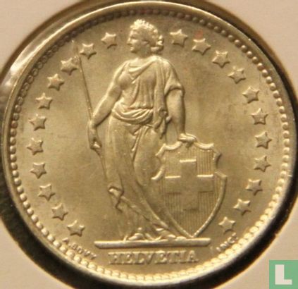 Zwitserland 1 franc 1966 - Afbeelding 2