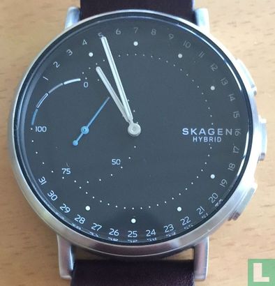 Skagen Hybrid Smartwatch - Signature Dark Brown Leather - Image 1