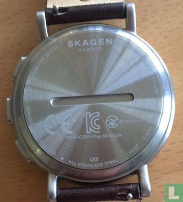 Skagen Hybrid Smartwatch - Signature Dark Brown Leather - Image 2