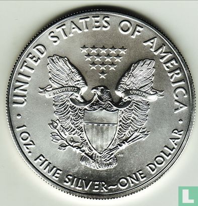 United States 1 dollar 2018 (coloured) "Silver Eagle" - Image 2