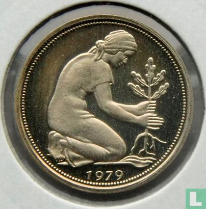Duitsland 50 pfennig 1979 (F) - Afbeelding 1