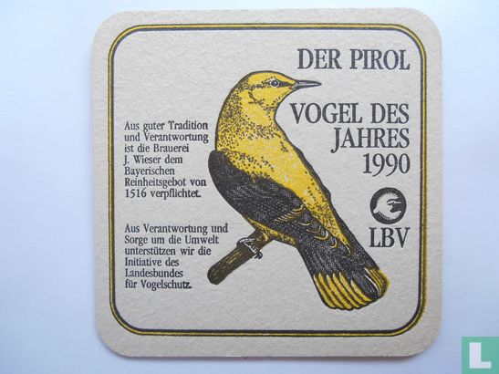 Der Pirol Vogel des Jahres 1990 / Wieser - Bild 1
